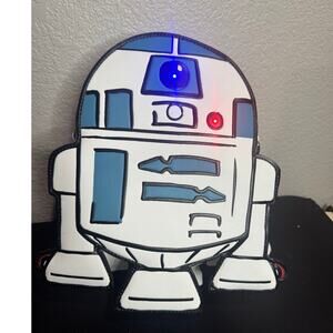 Loungefly Disney Parks Star Wars R2D2 Droid Light Up Crossbody Bag Purse NWT